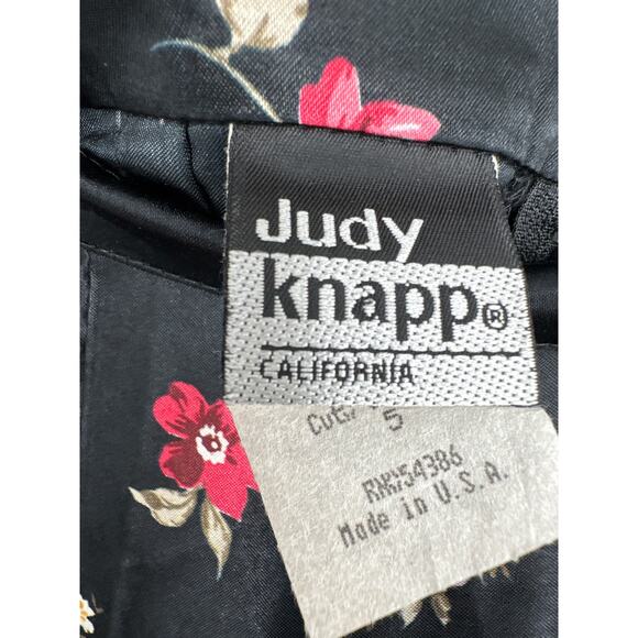 90s Vintage Skirt Womens Small Black Floral Maxi Satin Cottagecore Boho Bohemian - Picture 2 of 11